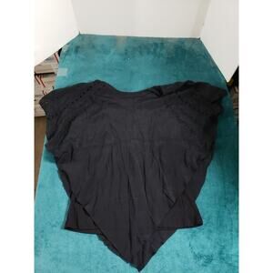 Simply Emma Top Size 1 X Womens Black Embroidered Cut Out Circle Ladies NWT